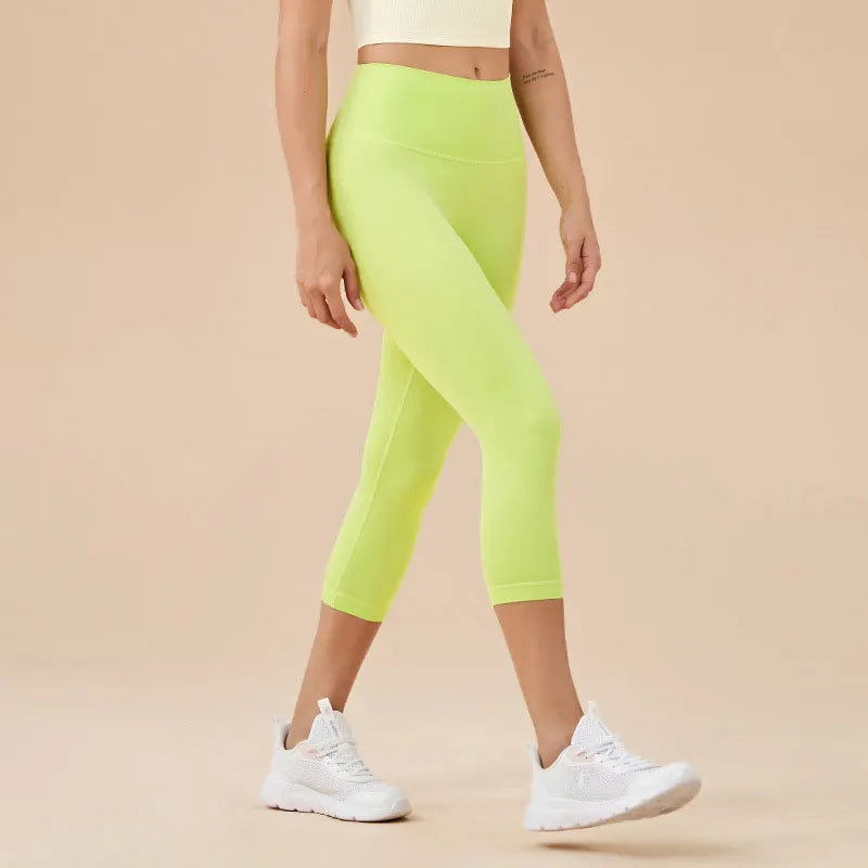 Gym Clothes Women Seamless Leggings Waist Cross Fitness Scrunch Booty Tights