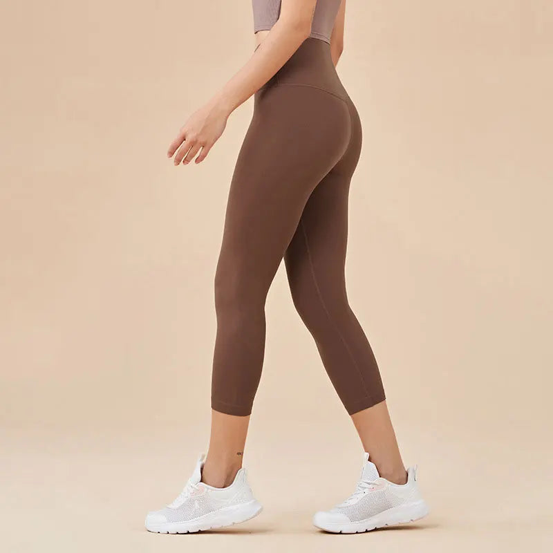 Gym Clothes Women Seamless Leggings Waist Cross Fitness Scrunch Booty Tights