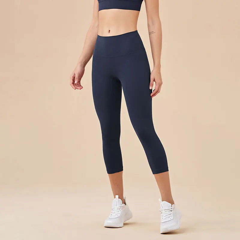 Gym Clothes Women Seamless Leggings Waist Cross Fitness Scrunch Booty Tights