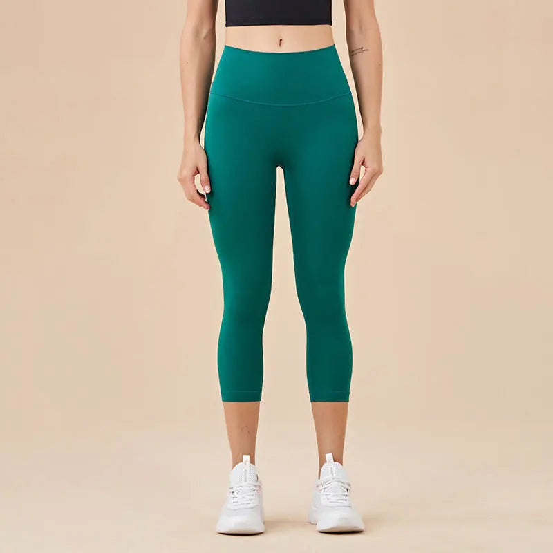 Gym Clothes Women Seamless Leggings Waist Cross Fitness Scrunch Booty Tights