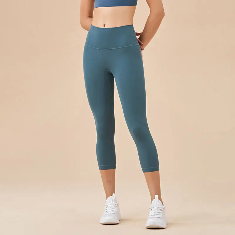 Gym Clothes Women Seamless Leggings Waist Cross Fitness Scrunch Booty Tights