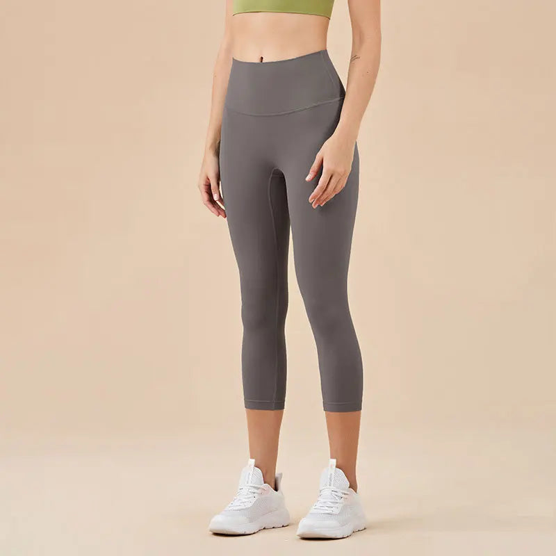 Gym Clothes Women Seamless Leggings Waist Cross Fitness Scrunch Booty Tights