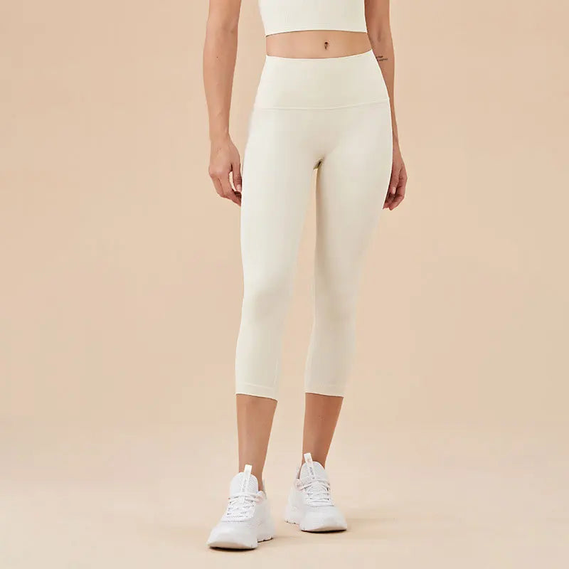 Gym Clothes Women Seamless Leggings Waist Cross Fitness Scrunch Booty Tights